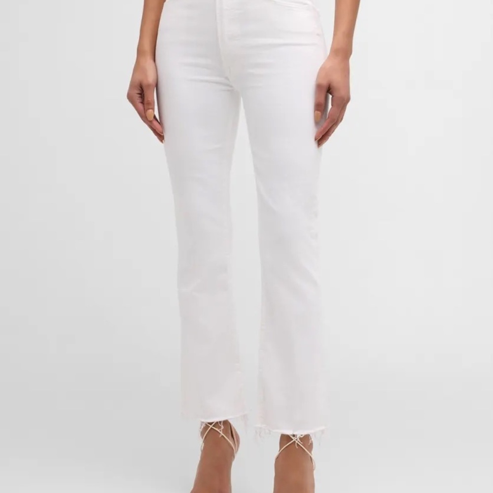 MOTHER The Hustler Ankle Fray White Women's Jeans Size 26 NWT - Picture 5 of 6